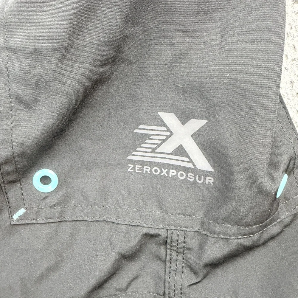 ZeroXposur Swim Shorts Men's XXL Black‎ Cargo Stretch UPF 50+ P88480S